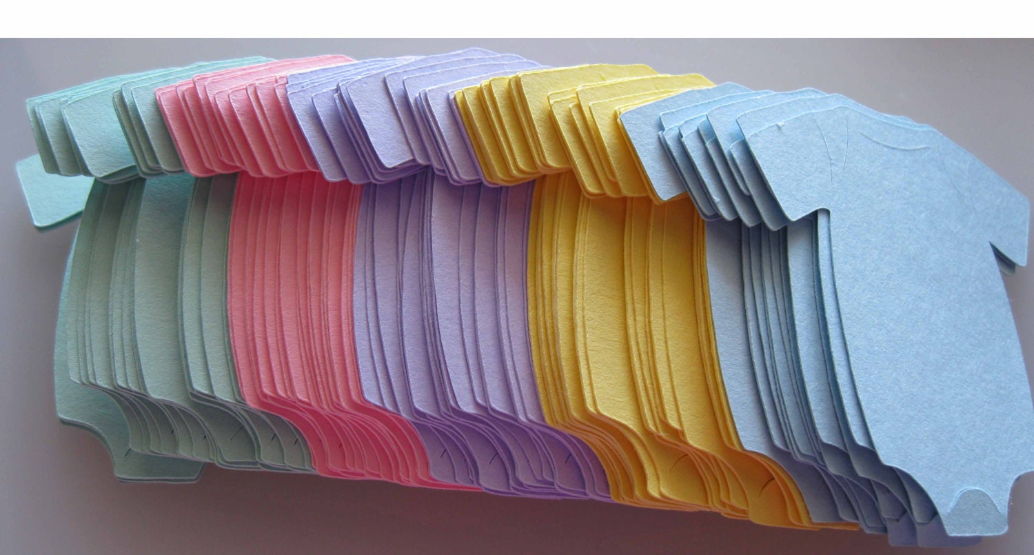 20 Baby Onesie Diecuts With Hangers/Baby Shower/Embellishments/Any Color
