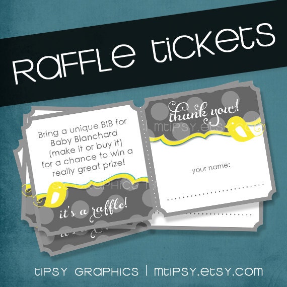 Little Bird. Printable Raffle Tickets. Diaper / Bring a Book / Donation. By Tipsy Graphics. Any colors and text. Il_570xn