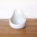 RESERVED for JD-(3) Teardrop Planter-White Glaze-Small