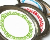 Colorful Wreaths Canning jar labels, 2 inch round stickers for mason jars, fruit  and vegetable preservation, jam and jelly