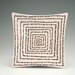 Super Square Spiral Plate Jewel Colored Op Art