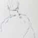 Male Figure Drawing - 11 x 14", fine art - Drawing 90 - graphite on paper - original drawing