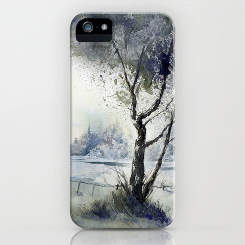 iPhone 5 Case Winter Solitude - Landscape Brazen Art Cell Phone Cover  - iPhone 5 4 4s 3g Case