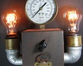 Steampunk Lamp ONE OF A Kind By Mechanique Steampunk
