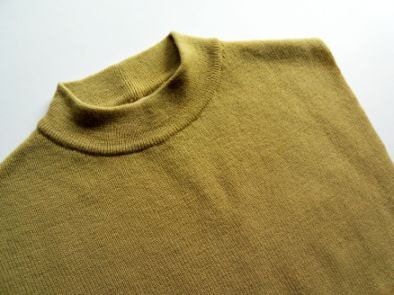 Vintage Mod Dickie Mock Turtleneck Olive Green