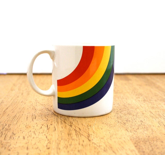 Vintage RAINBOW Mug