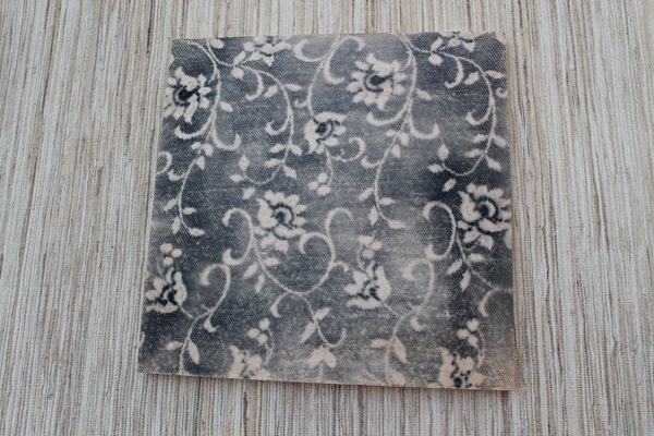 Black Lace Wall Art - reclaimed wood with lace print - ecofriendly home decor