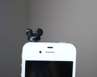Mouse ears smart phone dust plug