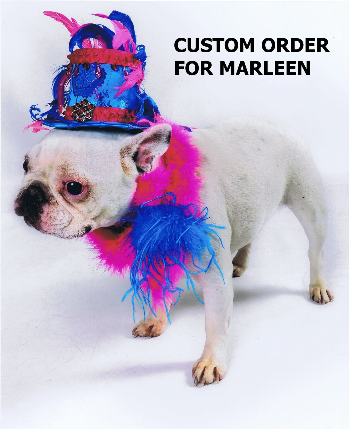 Custom Order for Marleen Puzak - Stovepipe Mini Top Hat plus Fabric