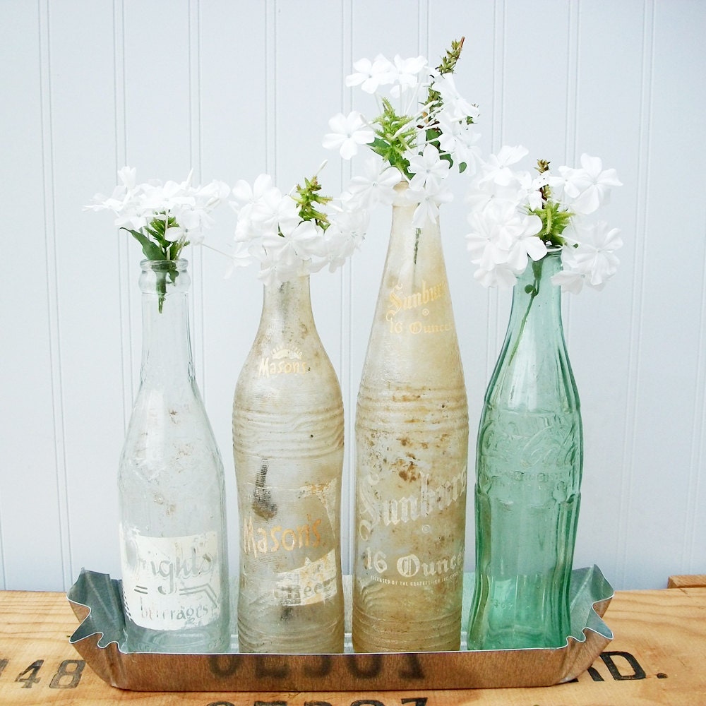 Vintage Soda Bottle Collection - " Summer Time "