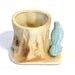 Ceramic Bird & Stump Planter