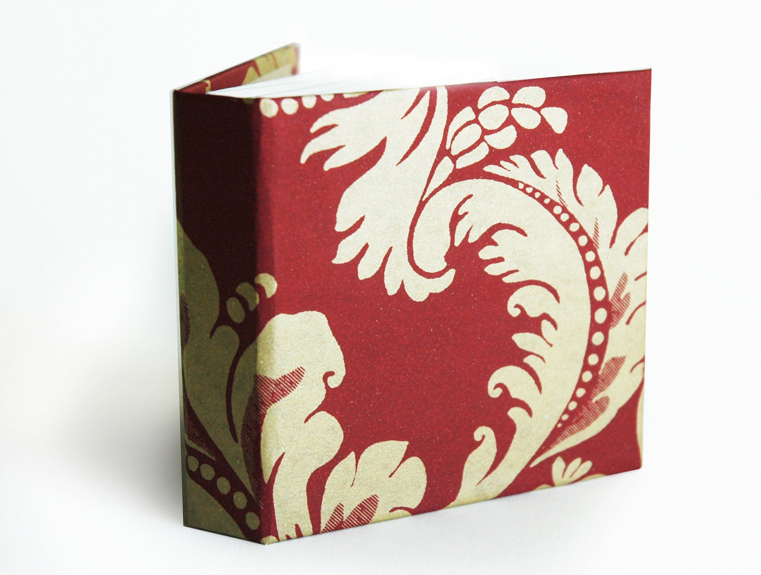Victorian Gold and Red Miniature Sketchbook