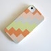 Modern Steps iPhone 4/4s case l iPhone 5 case l Pattern orange yellow pink gray geometric redtilestudio