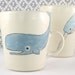 Whale Mug - Handmade Ceramic Mug - Whale and Submarine