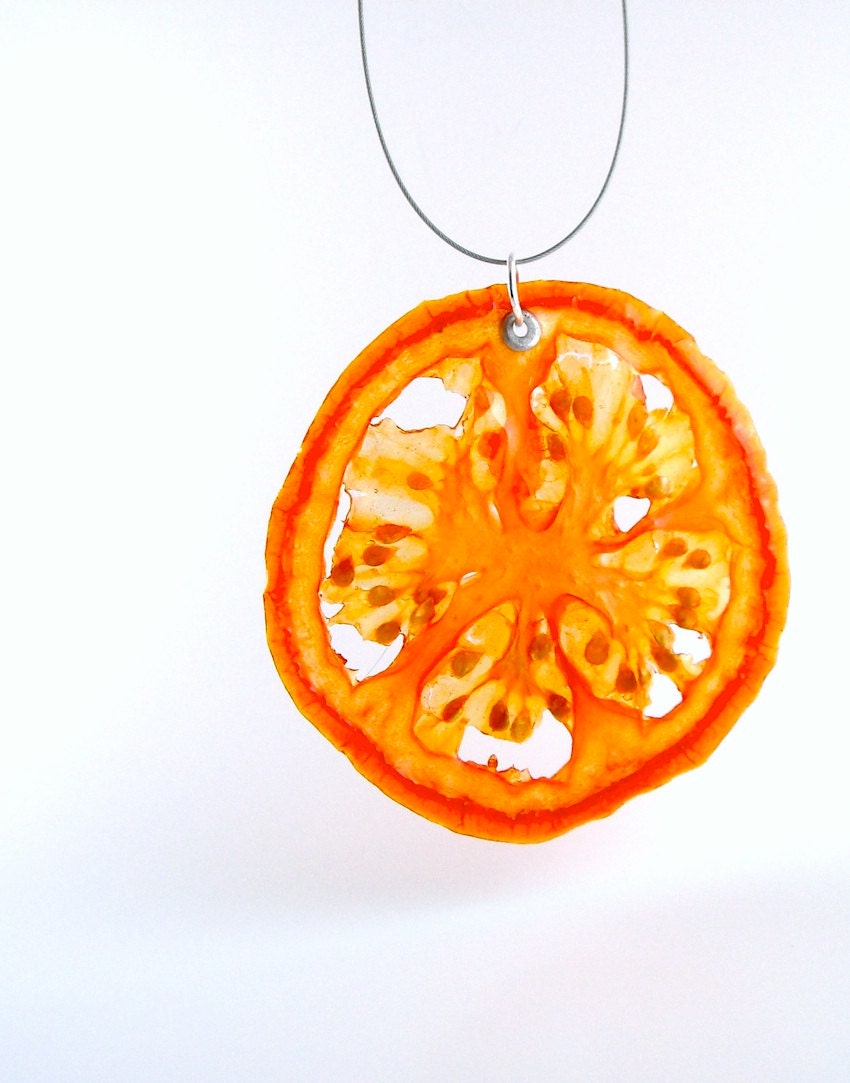 Tomato Necklace Real Fruit Jewelry Vegetable by RealFruitJewelry