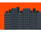 Cityscape art print