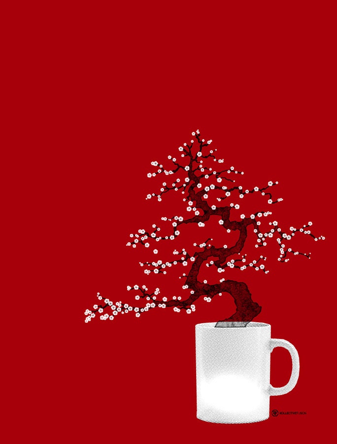 Bonsai Coffee art print