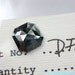 BLACK DiAMOND. 2 CARATs minus. Natural. Square Rose Cut. Natural. Midnight Black. Bright and SHINY. 1pc. 1.91 cts. 9mm (DIA376)