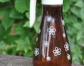 Vintage Mrs Butterworths Brown Glass Syrup Pitcher