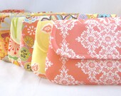 Bridesmaid Clutch Choose Your Fabric Set of 5 Custom Made by waterpath