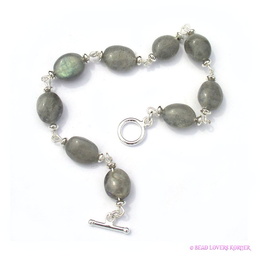 Labradorite Sterling Silver Bracelet