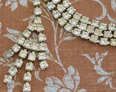 Vintage Rhinestone Belt ... Clear Single Strand