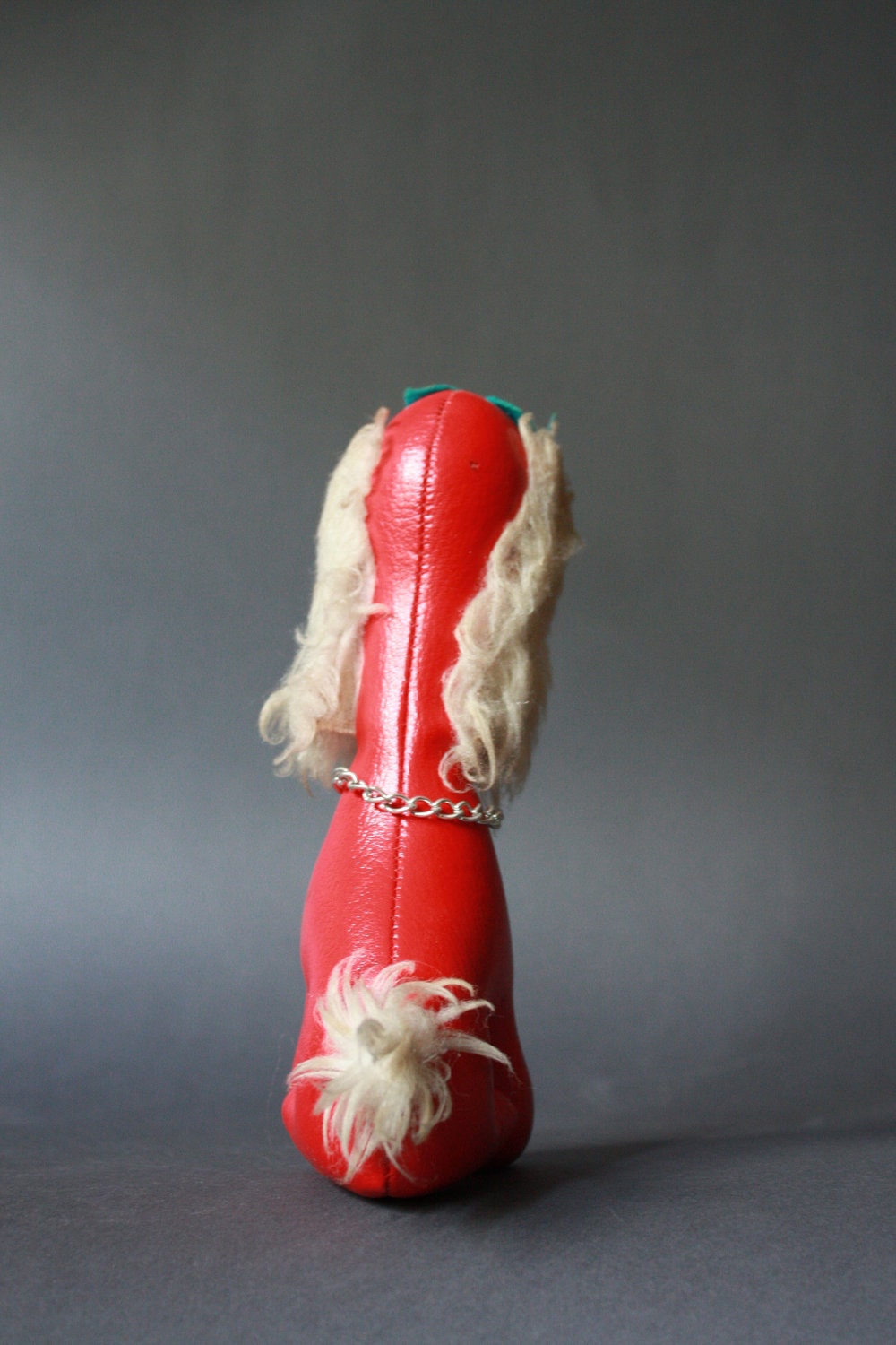Vintage Vinyl Stuffed Toy Red Dog
