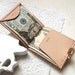 Personalized Money Clip Wallet - Leather - Hand Stitched