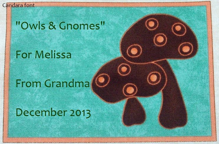 Quilt Label - Two Fun Guys, Custom Made & Hand Embroidered