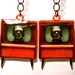 FRANK TV Glow In The Dark Retro TV Set Earrings