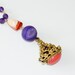 Vintage Pendant Amethyst Biwa Pearl Mexican Fire Opal Agate Asymmetrically Necklace