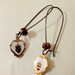 Vintage Sacred Heart Ex Voto Earrings