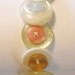 Yellow and White Button Bracelet