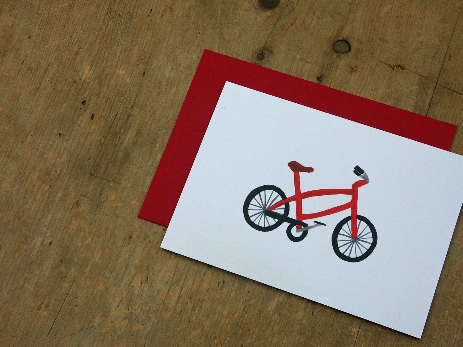 Bicycle notecard