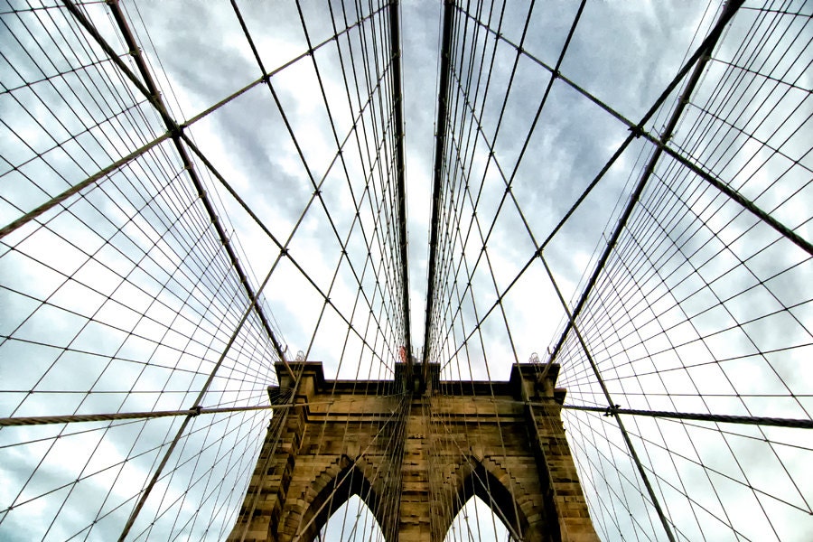 Fine Art-"Brooklyn Bridge" 8x12 Metallic Photograph Print