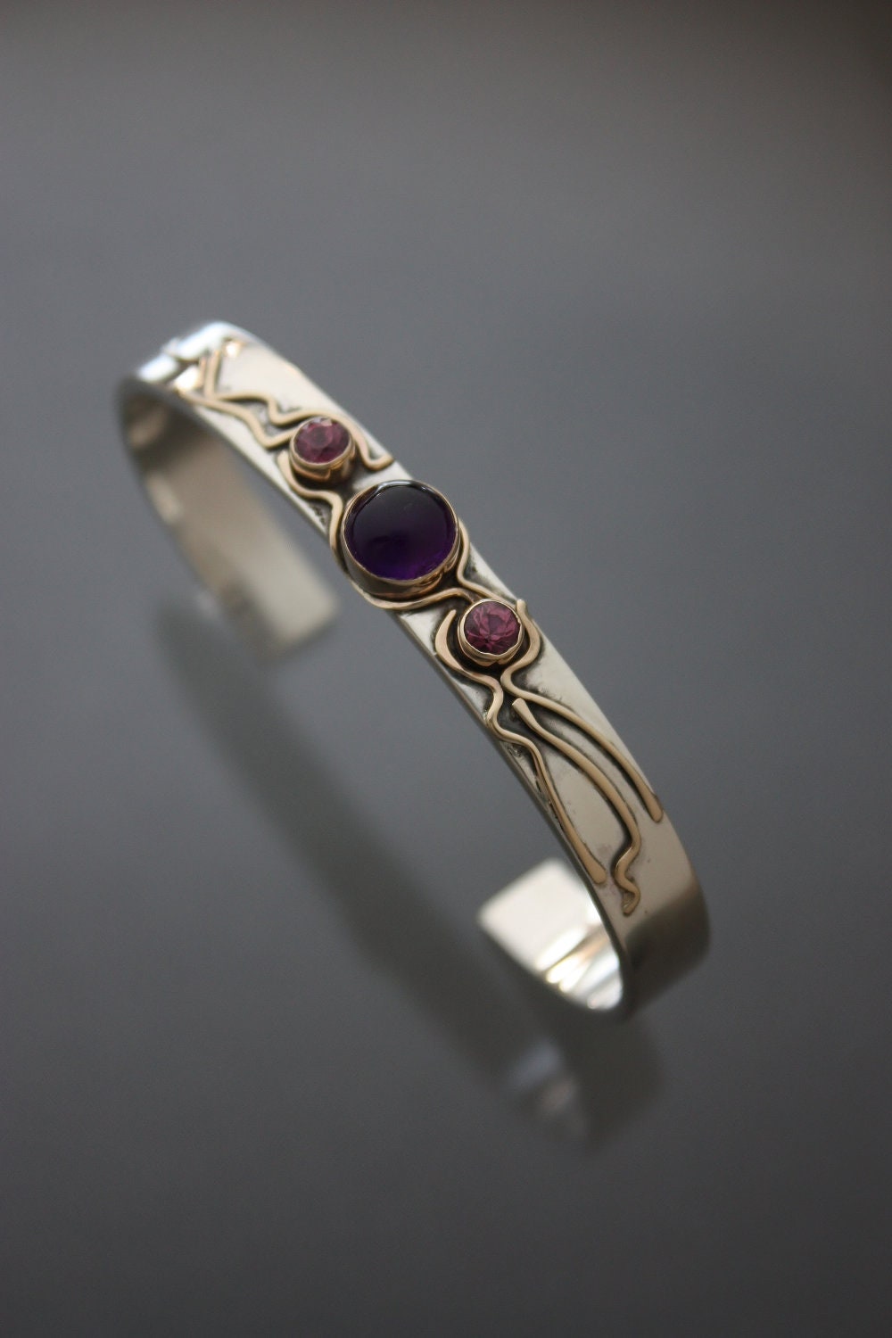 Silver and gold bracelet