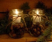 Pine Cone Candles for your rustic table decor