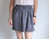 Navy Altered Vintage Skirt
