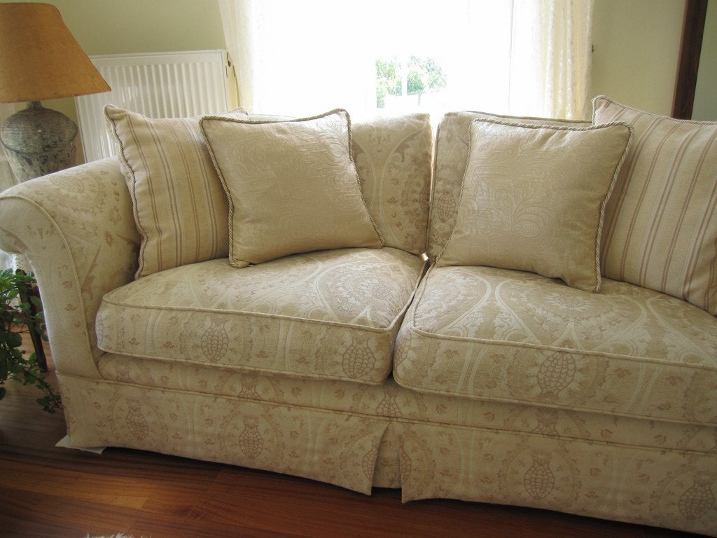 Ecru ELEGANT decorative throw pillow cover accent by nurdanceyiz