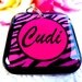 Pet Tag Pet ID Tag Dog Tag Animal Print Pink Tiger by ID4Pet