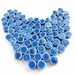 8mm Ceramic Disk Beads / Blue
