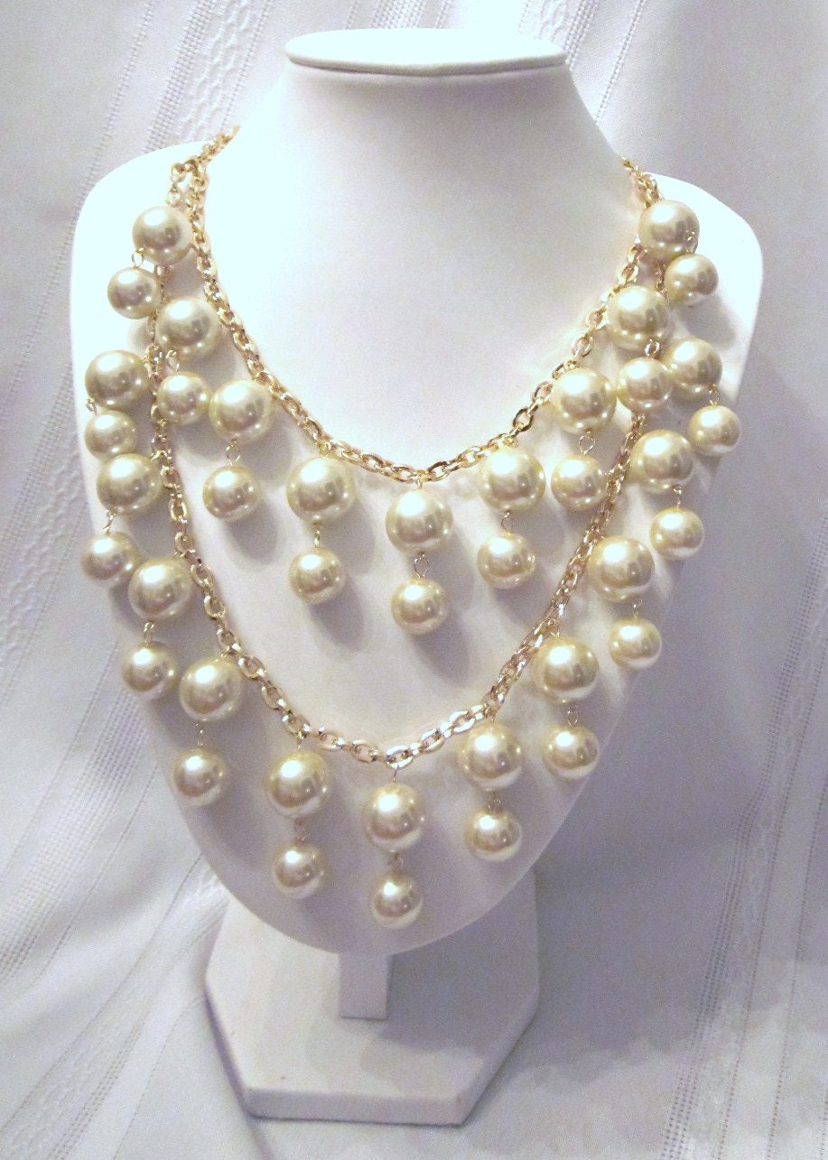 2 Broke Girls Pearl Necklace The Caroline By Creationsbycynthia1 3463