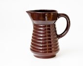 Vintage Soviet Pottery - Ceramic Jug Pitcher Vase - Farm Decorating