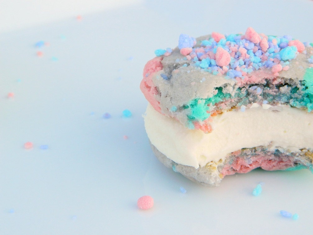Cutest Cotton Candy EVER Cookie-Wiches -1 Dozen