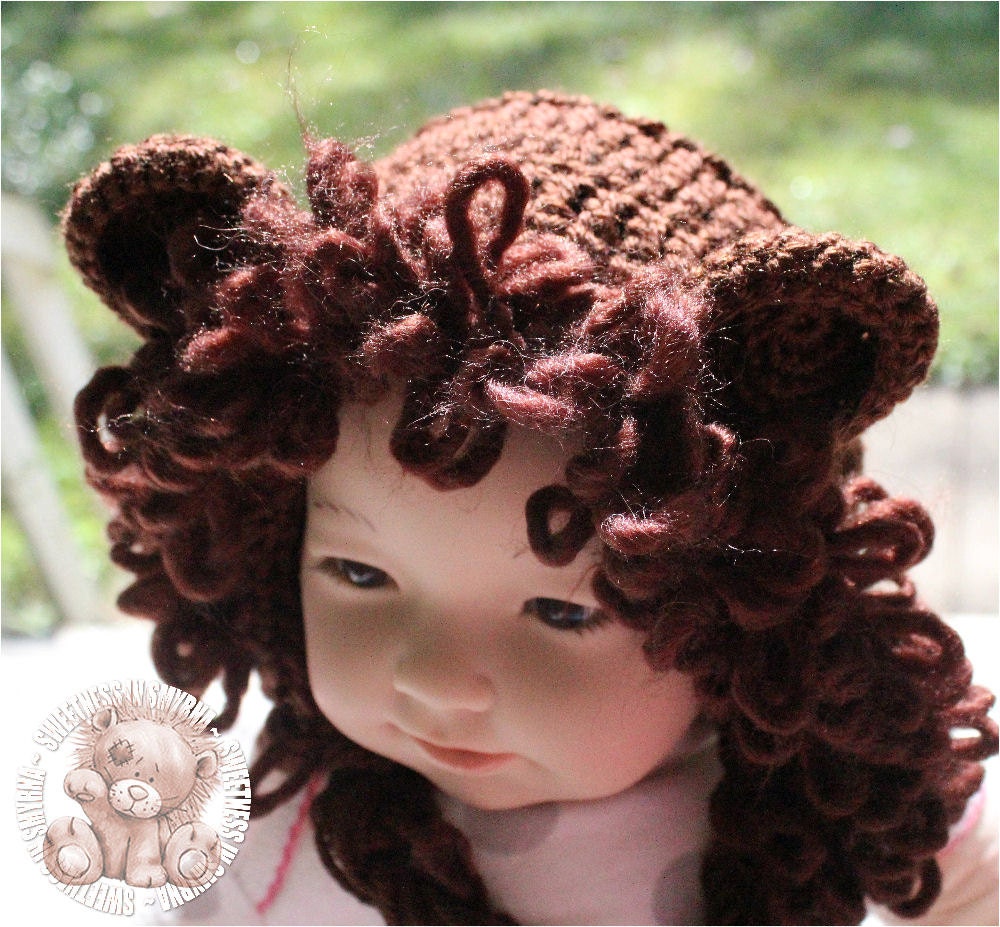 Lion Hat, Baby Lion, Baby Costume, Unisex, Photo Prop, 0 - 3 months, Brown, READY TO SHIP