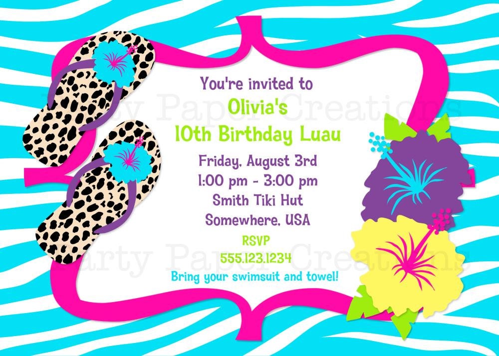 clip art pool party invitation - photo #41