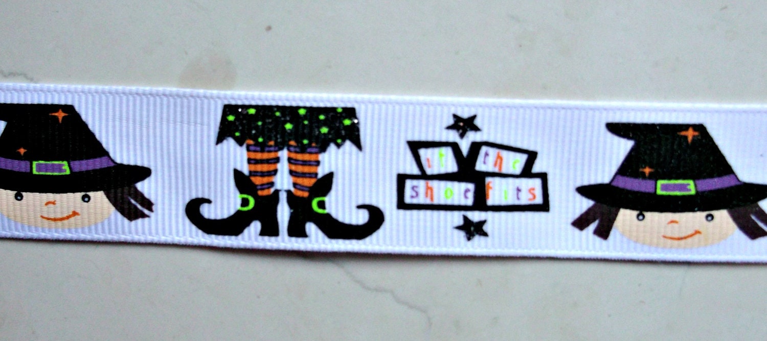 If the Shoe fits printed on white 7/8" grosgrain ribbon Il_570xn