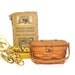 Vintage Longaberger Basket Miniature basket, picnic basket, oak splint, wood basket with lid, 1990 Signed