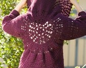 Pattern PDF for Crochet Circle Bolero, Cardigan, Shrug, Sweater with Dolman Sleeves, Intermediate Skill
