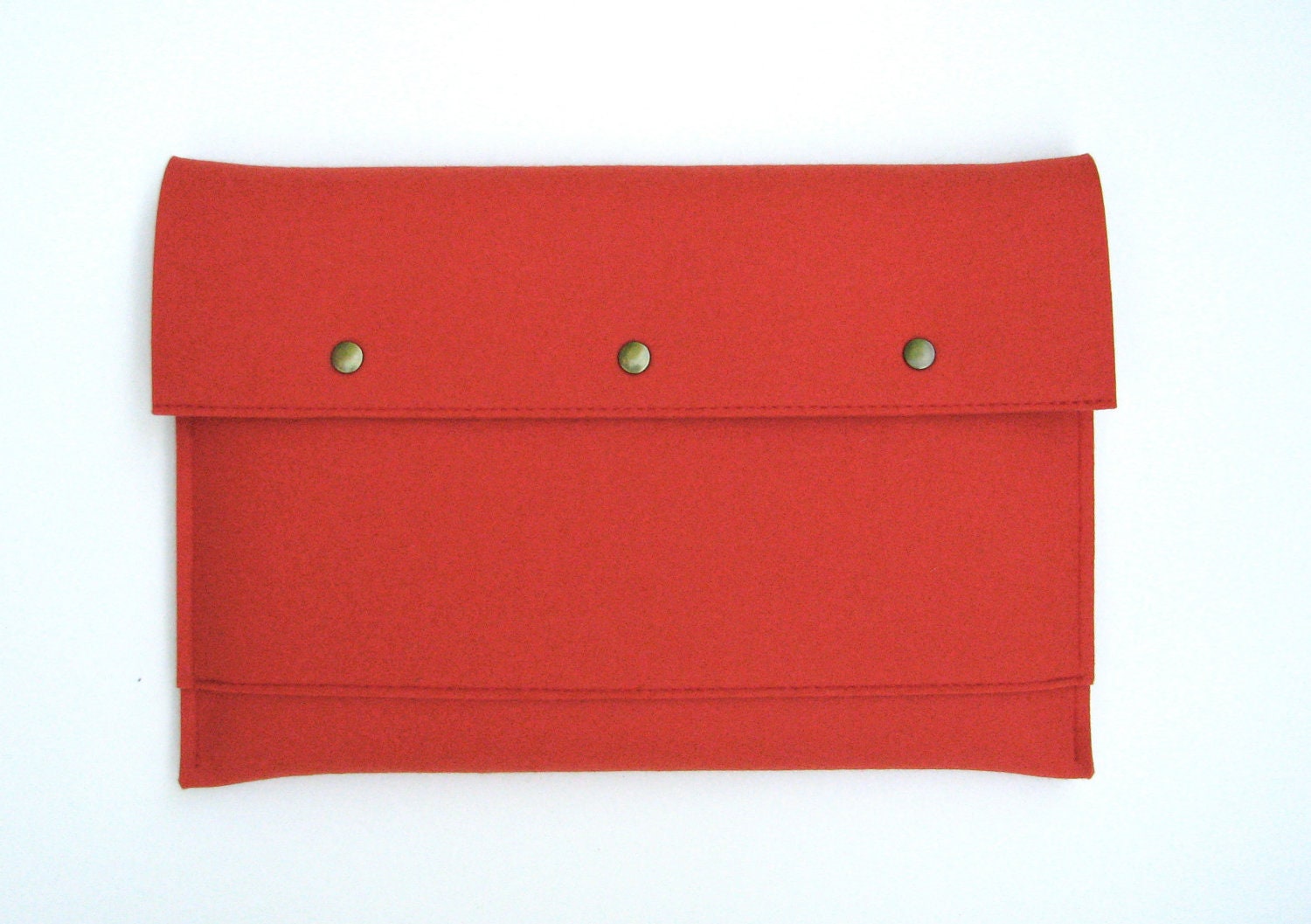 13"  Macbook AIR  //  wool felt laptop sleeve in B R I G H T .  P A P A Y A